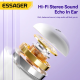Бездротові навушники ESSAGER (color box) Shining TWS Bluetooth earphones White