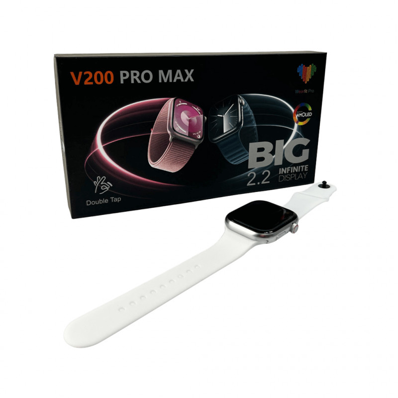 Смарт-годинник BIG V200 Pro Max 44mm. 220 mAh. IP65 Silver