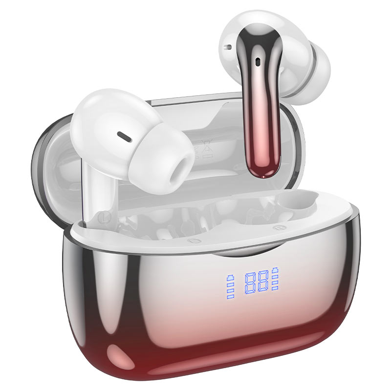 Бездротові навушники HOCO EQ16 Shine true wireless ANC+ENC Noise Reduction BT headset Red glaze