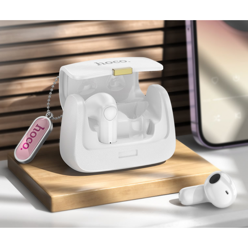 Бездротові навушники HOCO DES35 Dawn handbag BT headset White
