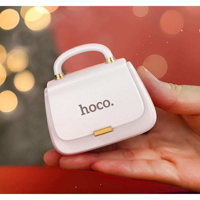Бездротові навушники HOCO DES35 Dawn handbag BT headset White