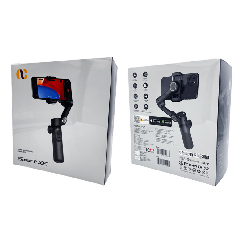 Триосьовий стабілізатор AOCHUAN Professional Gimbal Stabilizer for Smartphone SMART XE Чорний