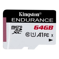 Kingston Endurance 64Gb microSDXC (UHS-1 U1) class 10 A1 memory card (R95MB/s, W30MB/s)