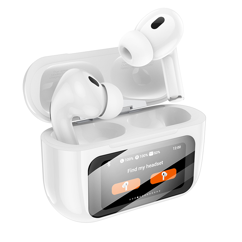 Бездротові навушники HOCO EW72 Soar true wireless ANC Noise Reduction touch screen BT headset White