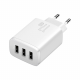Мережевий зарядний пристрій Baseus Compact  Charger 3U 17W EU White