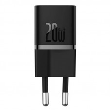 Мережевий зарядний пристрій Baseus GaN5 Fast Charger(mini) 1C 20W EU Black
