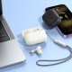 Бездротові навушники HOCO EQ9 Plus Duke true wireless ANC Noise Reduction BT headset Milky White