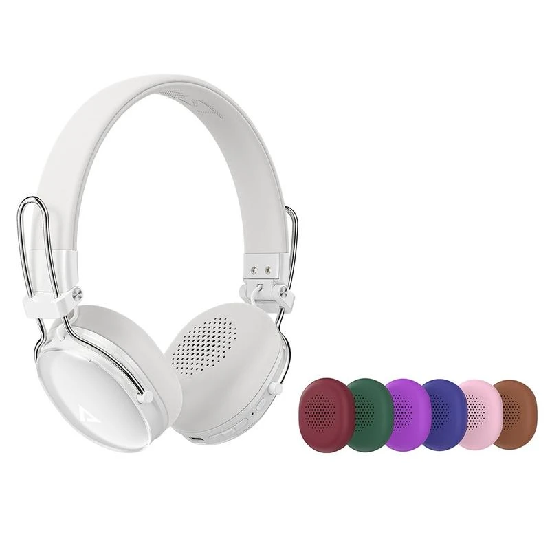 Бездротові накладні навушники ACEFAST H7 active noise reduction wireless headset Pearl white