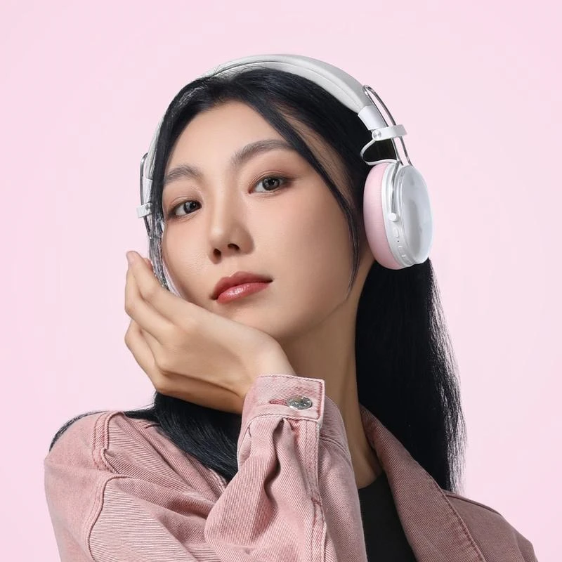 Бездротові накладні навушники ACEFAST H7 active noise reduction wireless headset Pearl white