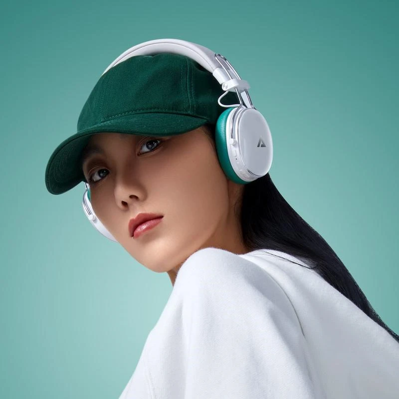 Бездротові накладні навушники ACEFAST H7 active noise reduction wireless headset Pearl white