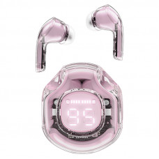 Бездротові навушники ACEFAST T8 Crystal color (2) bluetooth earbuds Lotus Pink