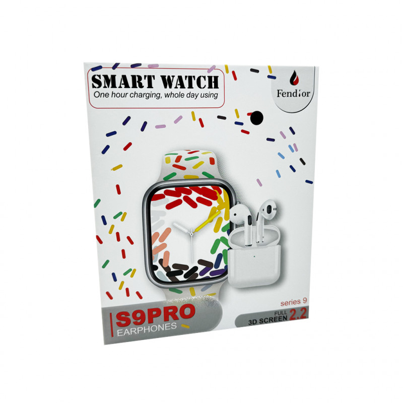 Смарт-годинник Fendior S9 Pro+TWS 49mm. 200 mAh Gold