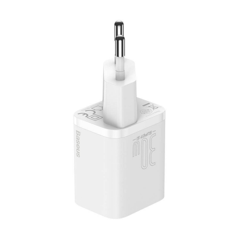 Мережевий зарядний пристрій Baseus Super Si quick charger IC 30W EU White
