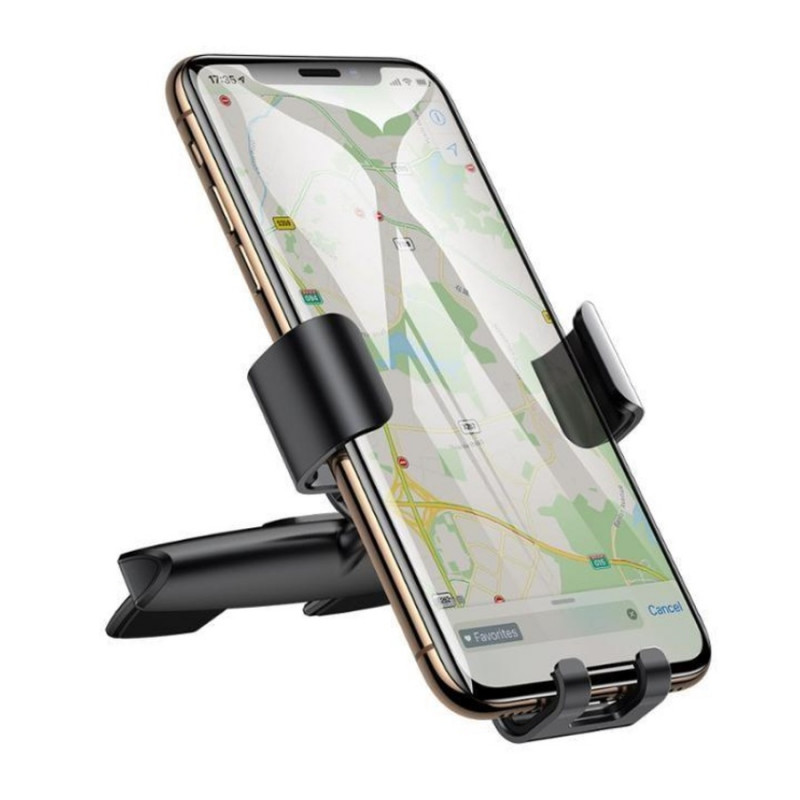 Автотримач для телефона Baseus Metal Age Gravity Car Mount (CD Version) Black