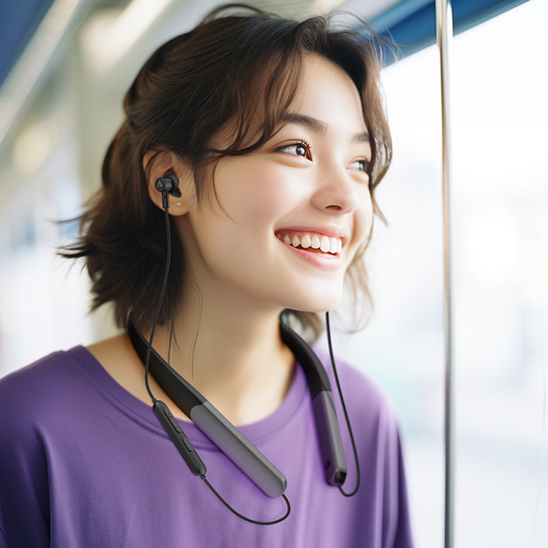 Бездротові спортивні навушники ACEFAST N1 neck hanging Bluetooth earphones Black