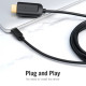 Кабель Vention Type-C to HDMI 4K 30Hz Cable 1.5M Black (CGUBG)