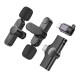 Бездротова мікрофонна система BOROFONE BFK12 Trophy lavalier wireless digital microphone(iP/Type-C) Black