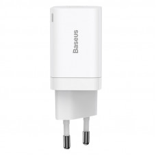 Мережевий зарядний пристрій Baseus Super Si Pro Quick Charger C+U 30W EU White