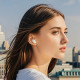 Бездротові навушники HOCO EQ20 Rhyme true wireless ANC+ENC noise reduction BT headset Milky White