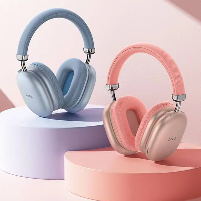Бездротові накладні навушники HOCO W35 Max Joy BT headphones Pink
