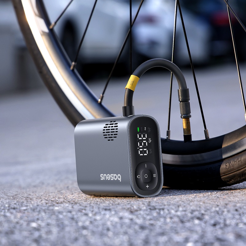 Автомобільний насос Baseus PrimeTrip Series Portable Bike Pump Cosmic Black