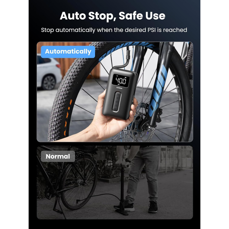 Автомобільний насос UGREEN CD259 Portable Tire Inflator
