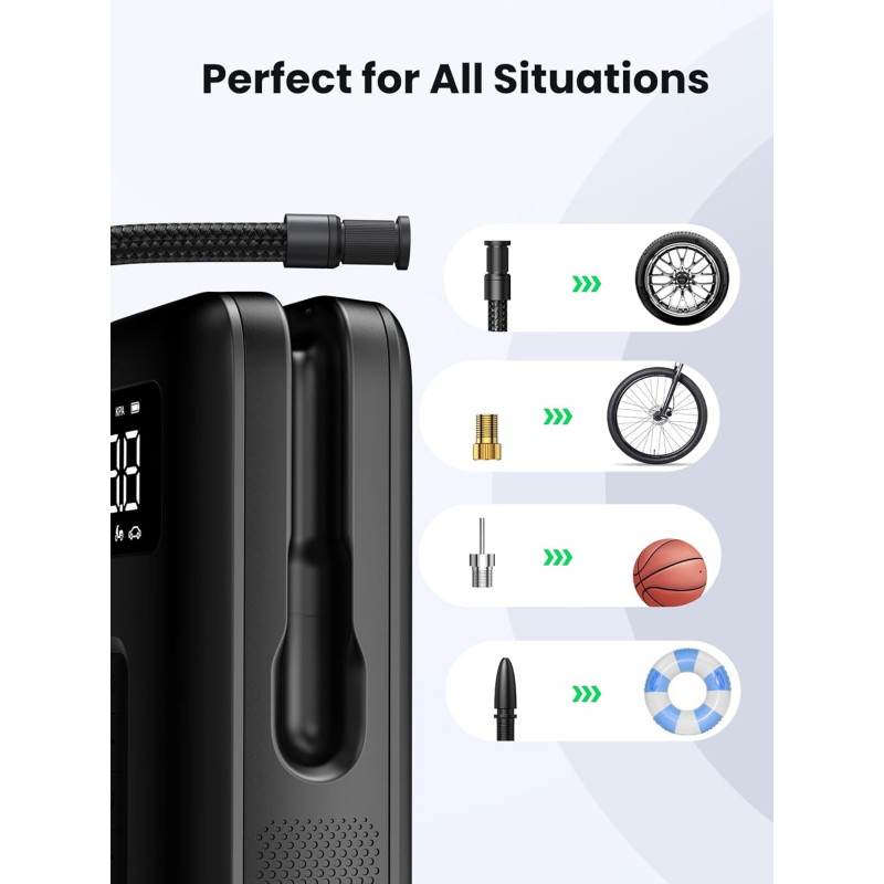 Автомобільний насос UGREEN CD259 Portable Tire Inflator