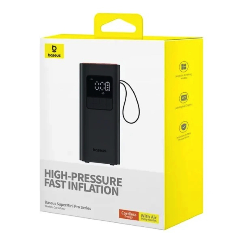Автомобільний насос Baseus Super Mini Pro Black