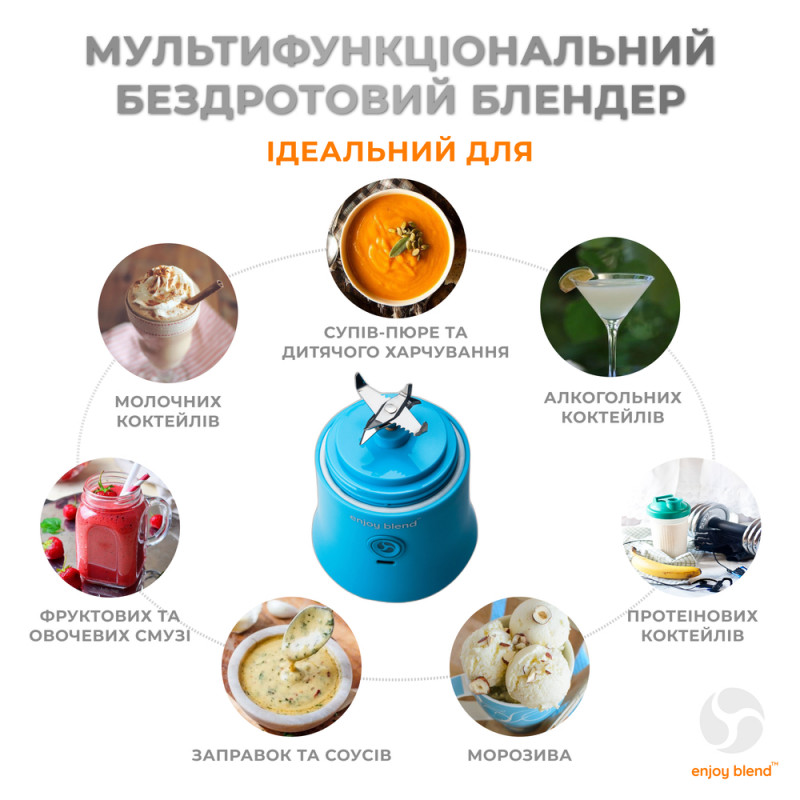 Портативний блендер ENJOY BLEND 63738318 голубий