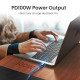 Кабель UGREEN US334 USB-C 2.0 to Angled USB-C M/M Cable Aluminium Shell with Braided 1m (Black)(UGR-70643)