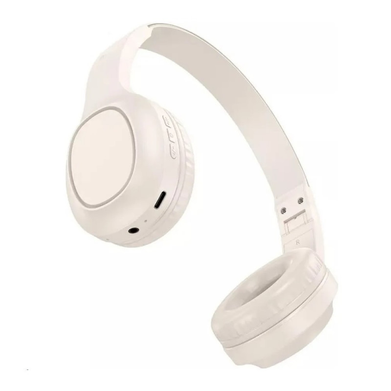 Бездротові накладні навушники HOCO W46 Charm BT headset Milky White