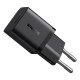 Мережевий зарядний пристрій Baseus GaN5 Fast Charger (mini) 1C 25W EU Cluster Black