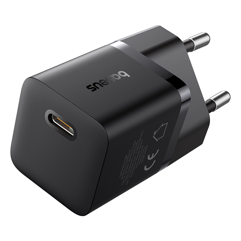 Мережевий зарядний пристрій Baseus GaN5 Fast Charger (mini) 1C 25W EU Cluster Black