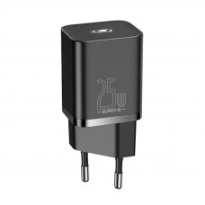 Мережевий зарядний пристрій Baseus Super Si Quick Charger 1C 25W EU Black