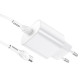 Мережевий зарядний пристрій з кабелем HOCO N22 Jetta PD25W charger set(Type-C to Type-C)(EU) White