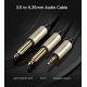 Аудіокабель UGREEN AV126 3.5mm TRS to Dual 6.35mm TS Audio Cable 2m (Gray)(UGR-10615)