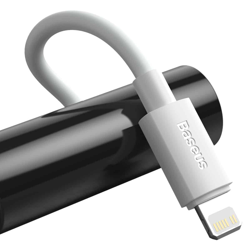 Кабель Baseus Simple Wisdom Data Cable Kit USB to iP PD 20W (2PCS/Set）1.5m White