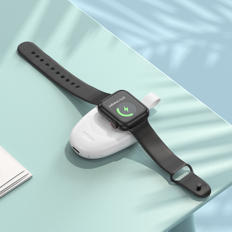 Зовнішній акумулятор BOROFONE BJ45 iWatch emergency charging source(1400mAh) White