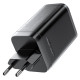 Мережевий зарядний пристрій з кабелем ACEFAST A111 PD67W GaN charger(2*USB-C+USB-A) with retractable cable Black