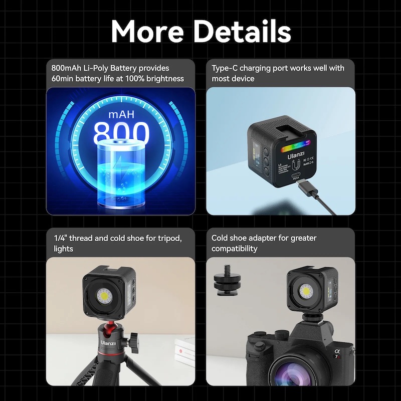 Відеосвітло Ulanzi Vijim L3 RGB COB Fill Light (UV-L052GBB1 L3 RGB)