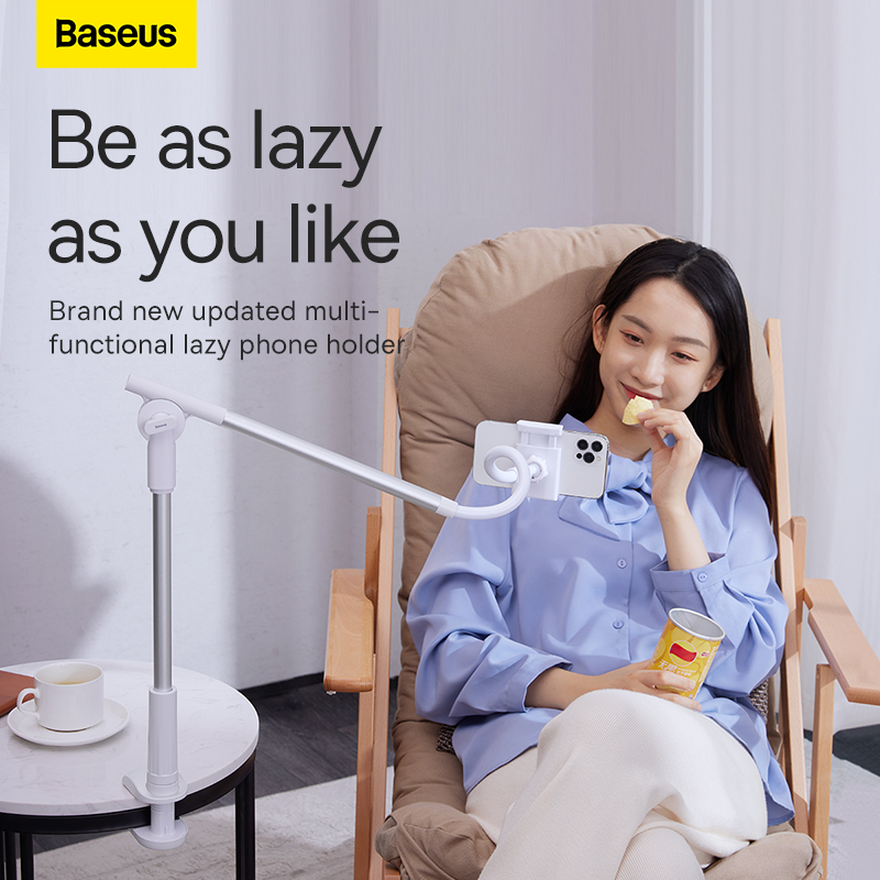 Тримач для телефона Baseus Unlimited adjustment lazy phone holder grеy