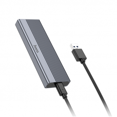 Зовнішня кишеня для накопичувача HOCO HB47 M.2 SSD Enclosure(USB3.1/6Gbps) Metal Gray