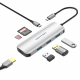 USB-хаб Vention USB-C to HDMI/USB 3.0x3/SD/TF/PD Docking Station Gray 0.15M Aluminum Alloy Type
