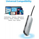 USB-хаб Vention USB-C to HDMI/USB 3.0x3/SD/TF/PD Docking Station Gray 0.15M Aluminum Alloy Type