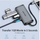 USB-хаб Vention Type-C to HDMI/USB3.0*3/PD Converter 0.15M Gray Metal Type (CNBHB)