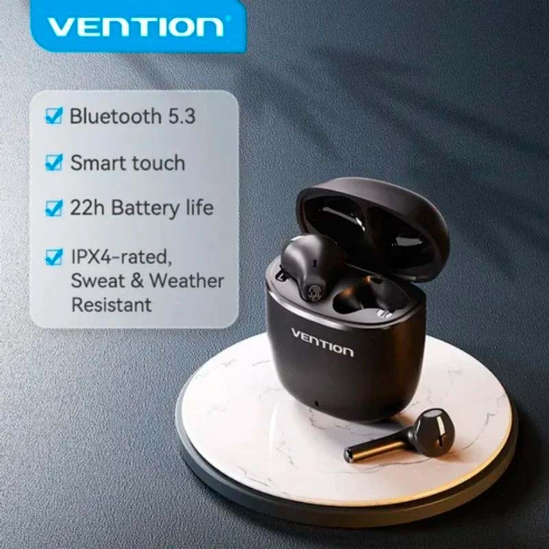 Бездротові навушники Vention Elf Earbuds E02 Black (NBGB0)