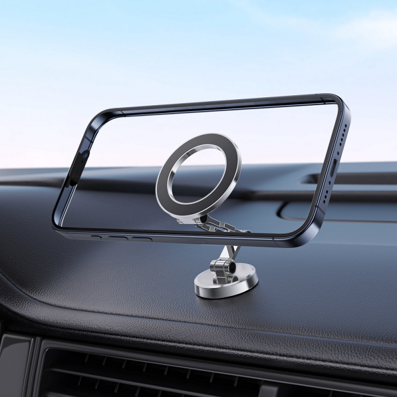 Автотримач для телефона ACEFAST D20 magnetic folding holder Metal Gray