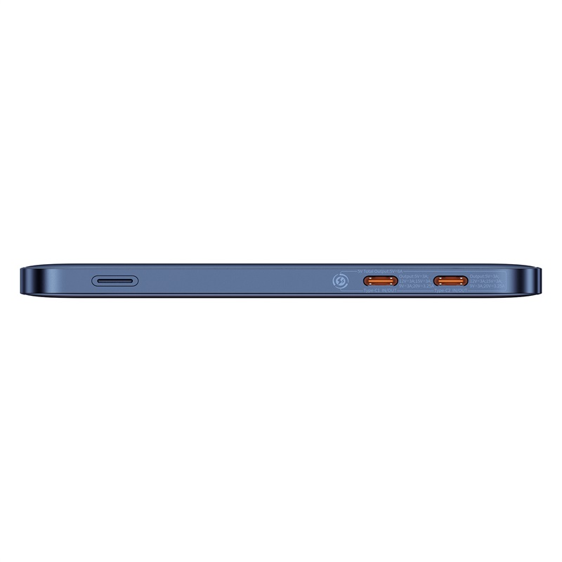 Зовнішній акумулятор Baseus Blade2 Fast-Charging Power Bank with Digital Display Intelligent Edition 12000mAh 65W Mariana Blue  (with Baseus Mini Whit