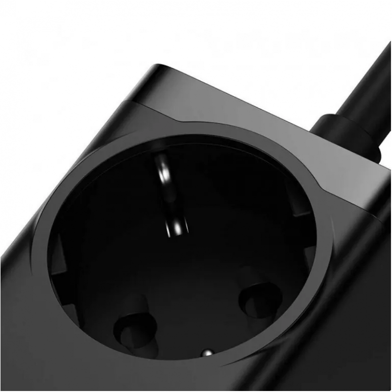 Мережевий зарядний пристрій Baseus GaN3 Pro Desktop Powerstrip AC+2U+2C 100W EU Black (With Mini White Cable Type-C to Type-C 100W(20V/5A) 1m Black）