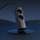 Мережевий подовжувач HOCO NS10 Wisdom 2-position (PD67W/3C1A) desktop socket (EU/GER) Black